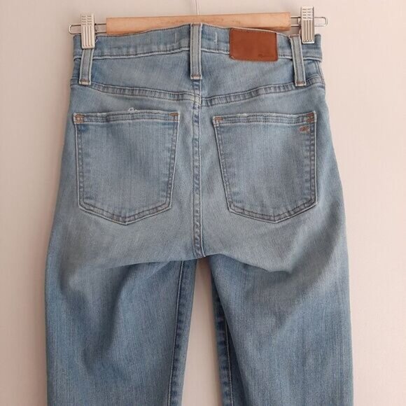 MADEWELL | 9" High-Rise Skinny Crop Light Blue Jeans Sz 24 - Picture 9 of 15